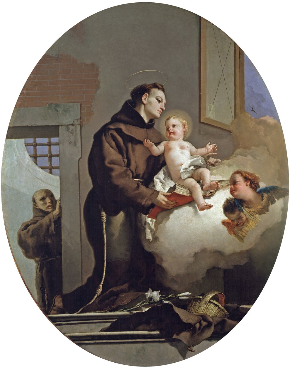 Svatý Antonín Paduánský s Jezulátkem, 1767-69 od Giovanni Battista Tiepolo