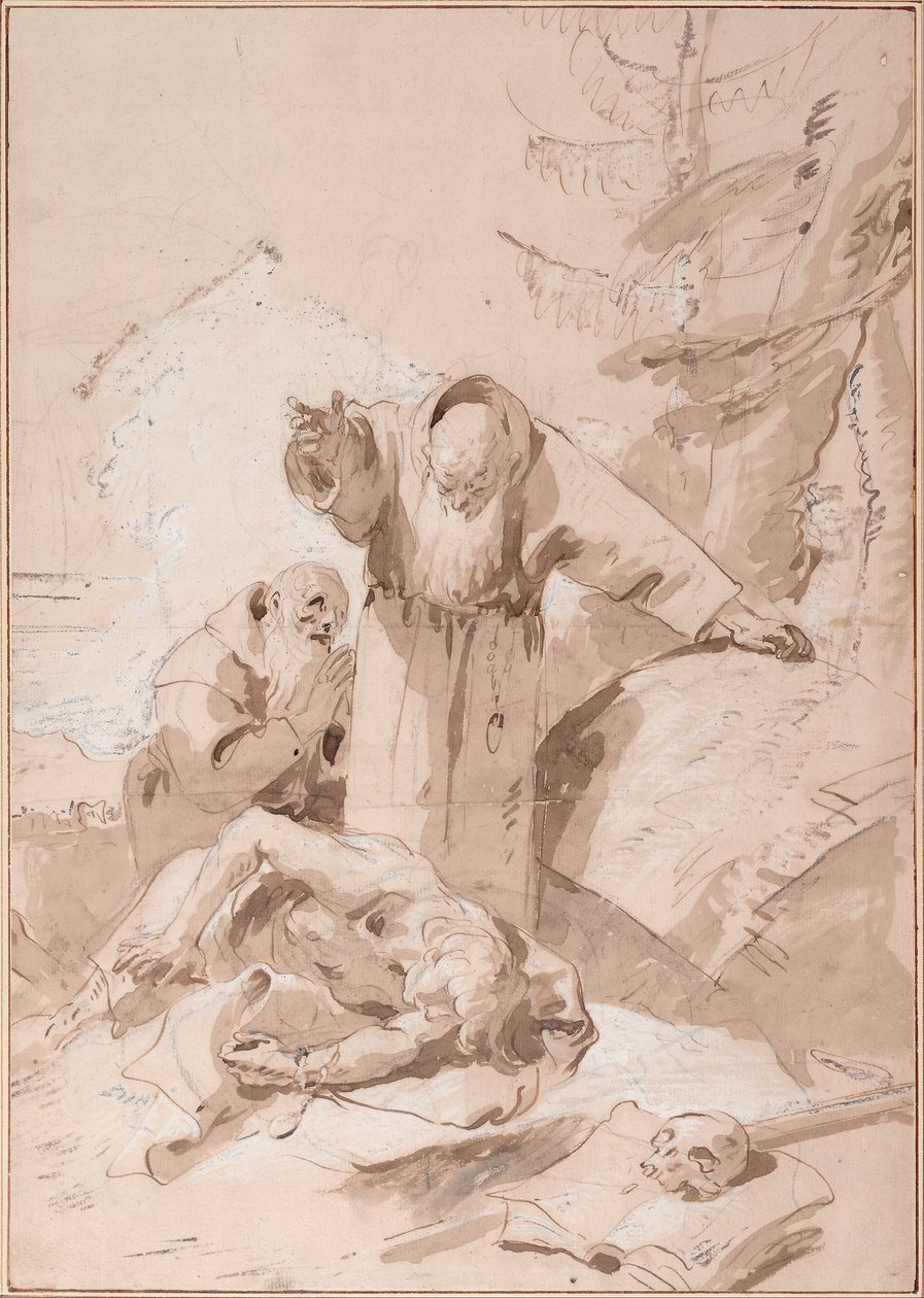 Svatý Fidelis ze Sigmarigenu a svatý Josef z Leonessy od Giovanni Battista Tiepolo