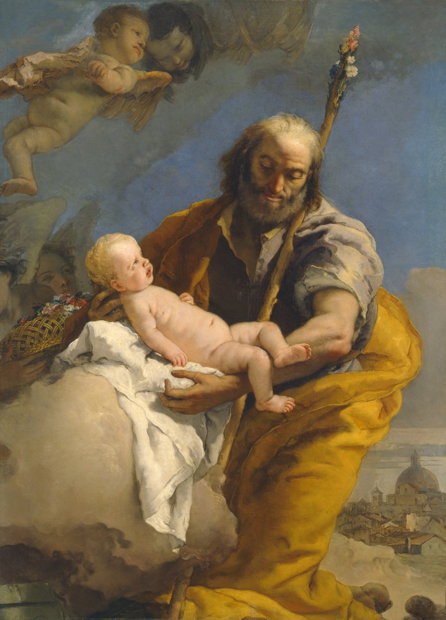 Svatý Josef a Ježíšek, 176769 od Giovanni Battista Tiepolo