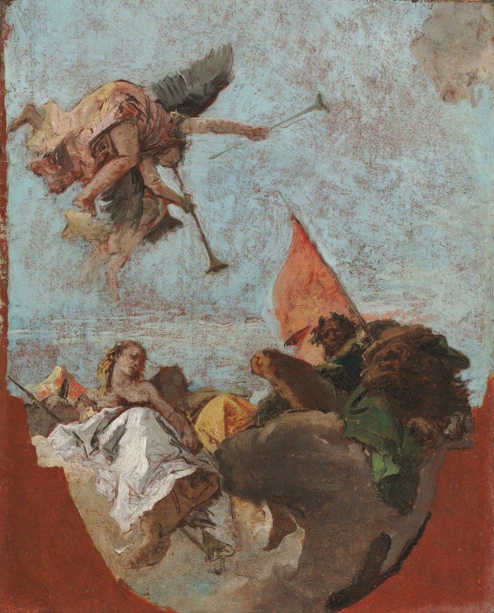 Skica pro strop od Giovanni Battista Tiepolo