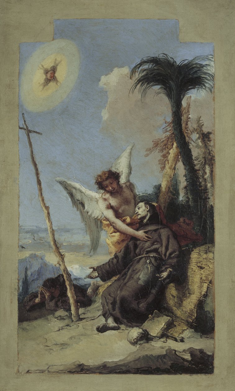 Stigmatizace svatého Františka, 1767 od Giovanni Battista Tiepolo