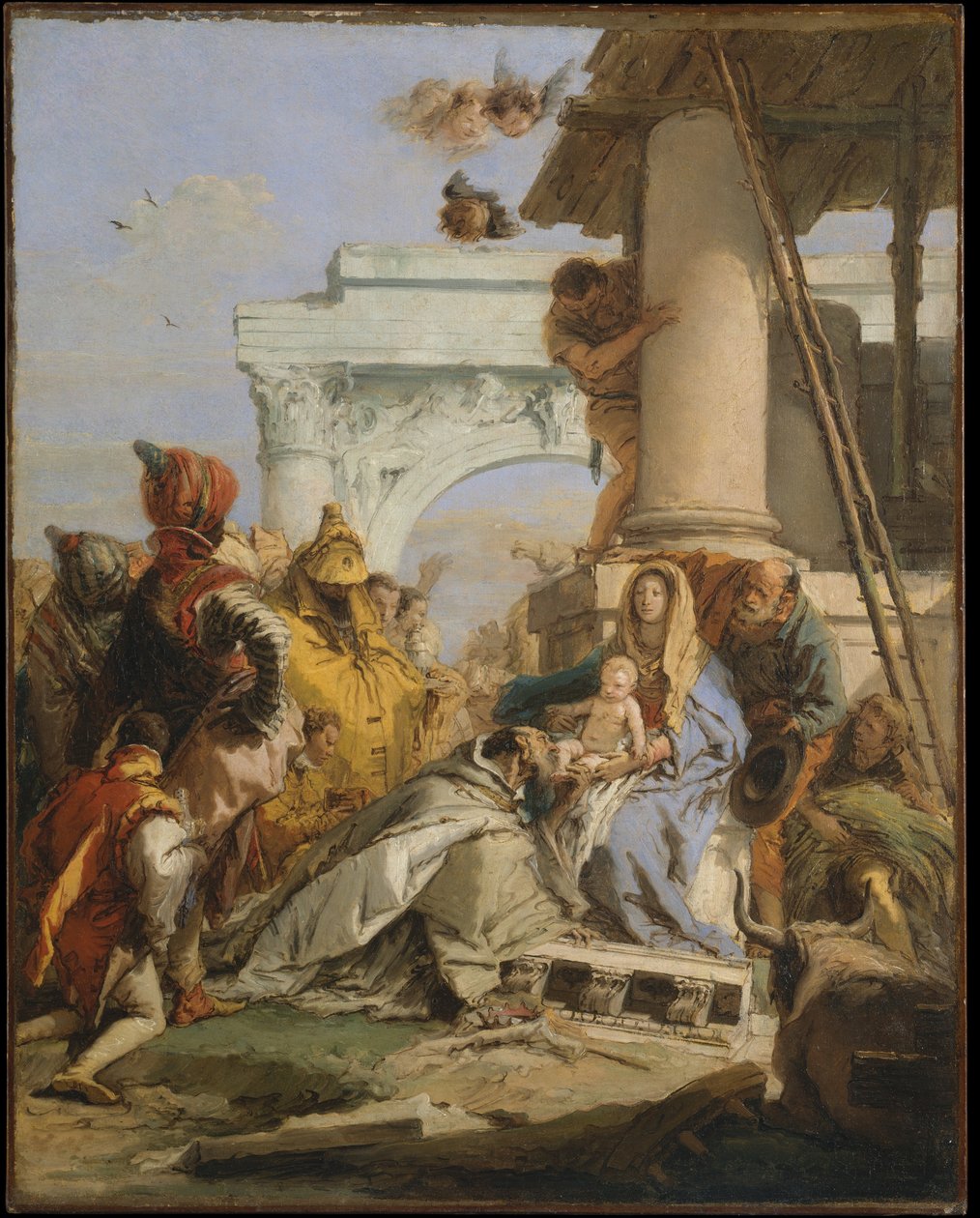 Klanění tří králů od Giovanni Battista Tiepolo