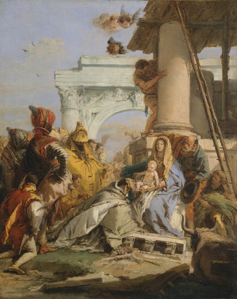 Klanění tří králů, konec 50. let 18. století. od Giovanni Battista Tiepolo