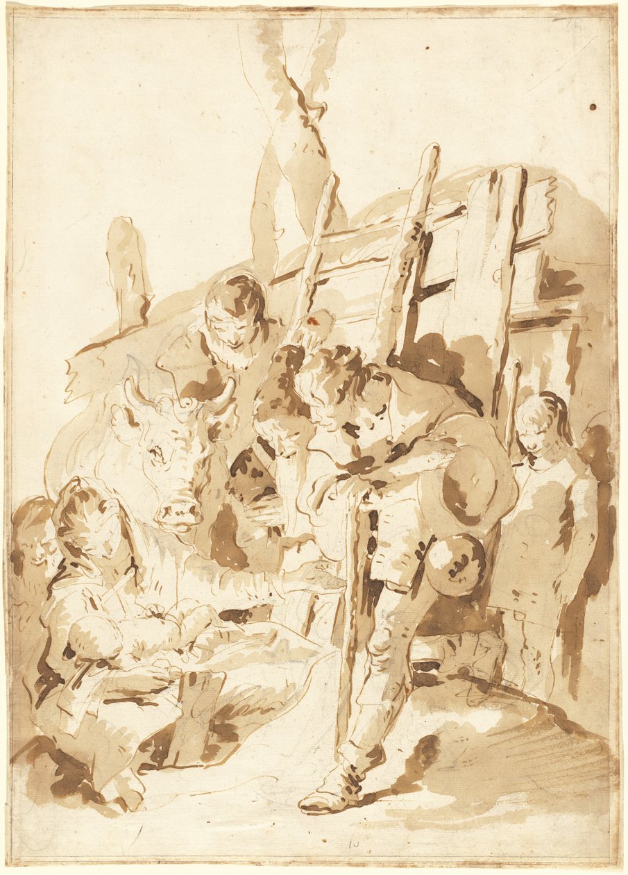 Klanění pastýřů od Giovanni Battista Tiepolo