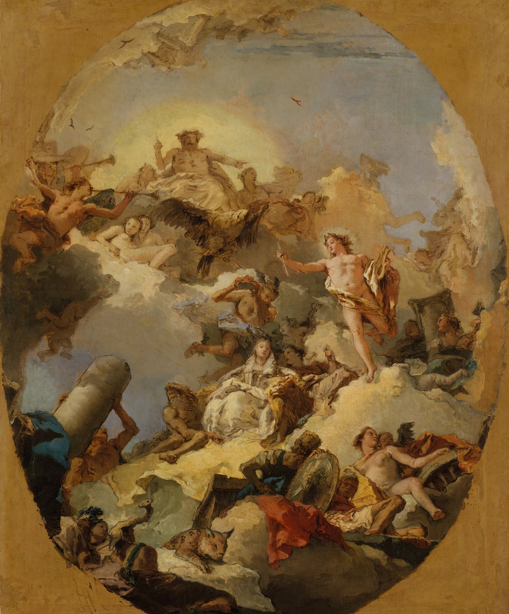 Apoteóza španělské monarchie, 60. léta 18. století. od Giovanni Battista Tiepolo