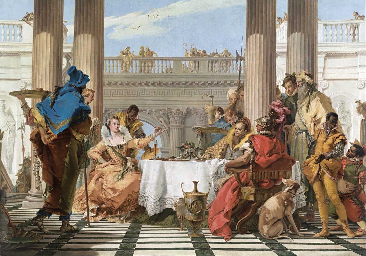 Kleopatřina hostina od Giovanni Battista Tiepolo