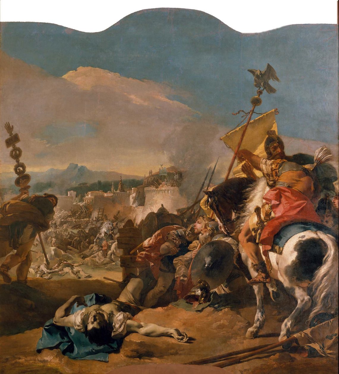Die Eroberung von Karthago od Giovanni Battista Tiepolo