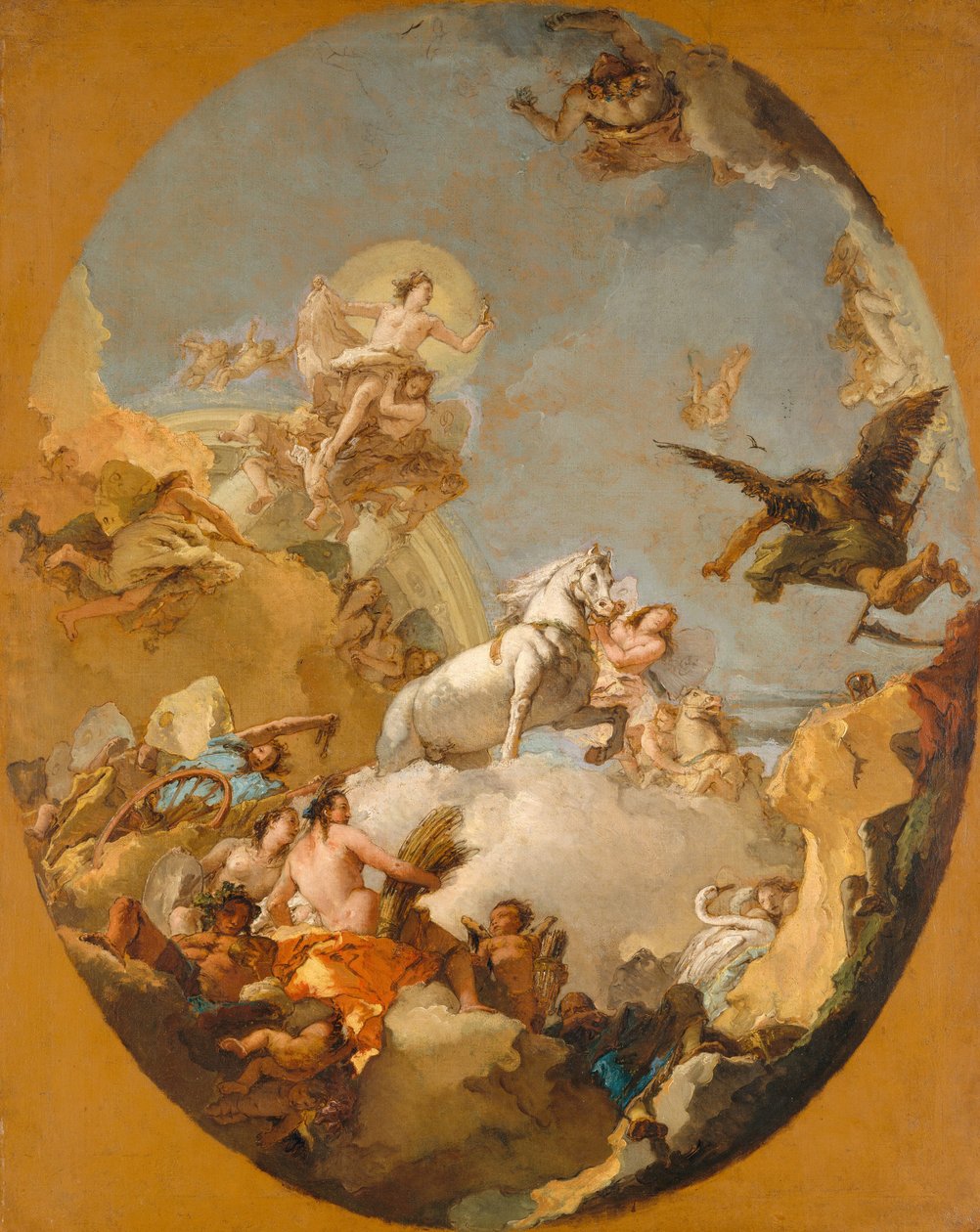 Aurořin vůz, 1761-9 od Giovanni Battista Tiepolo