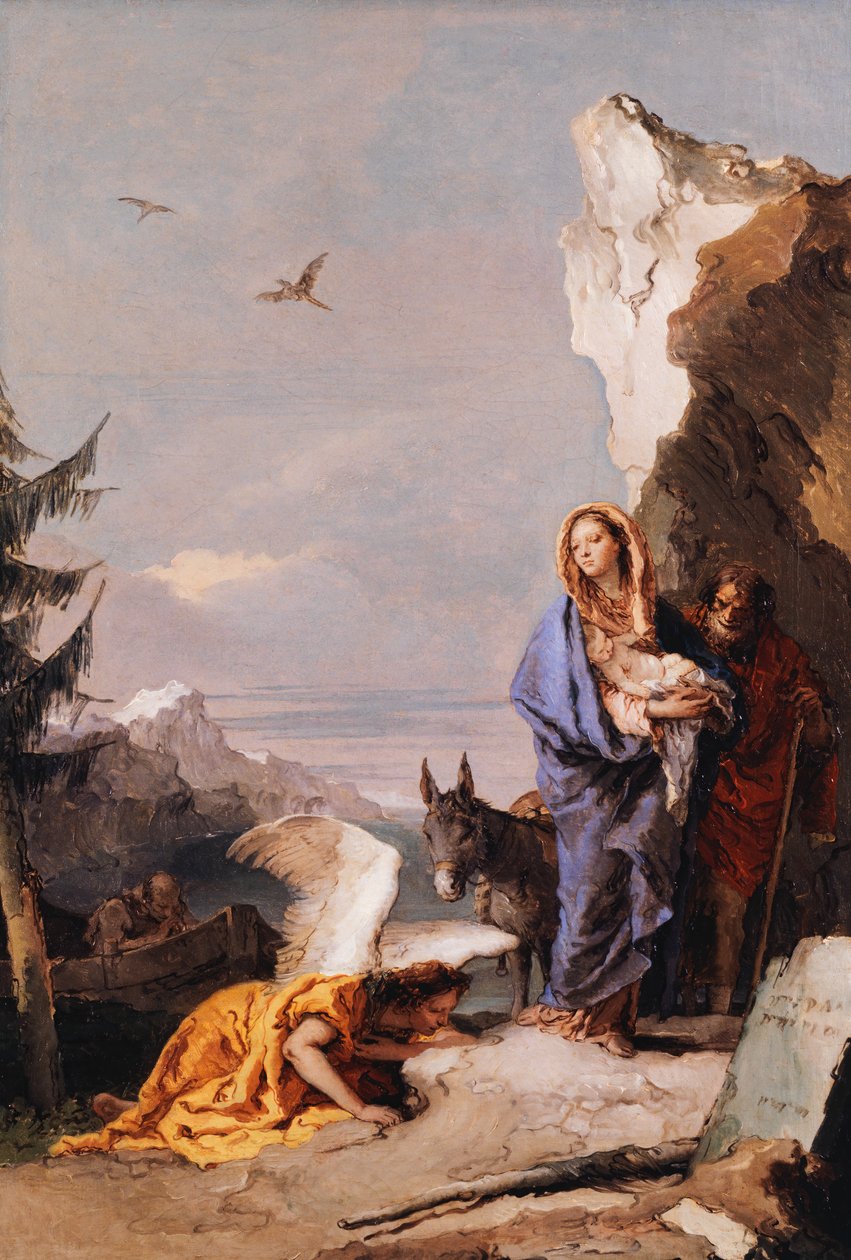 Útěk do Egypta, ca. 1767-70. od Giovanni Battista Tiepolo