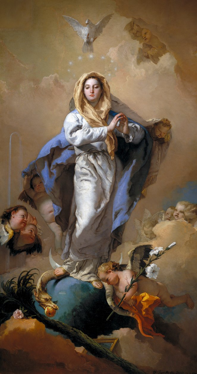 Neposkvrněné početí, 1767-9 od Giovanni Battista Tiepolo
