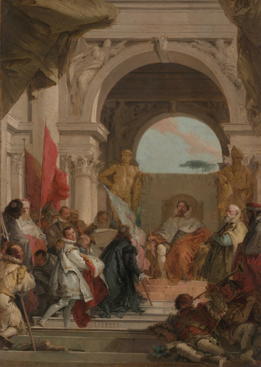 Investitura biskupa Harolda jako vévody z Franky, c.1751-52 od Giovanni Battista Tiepolo