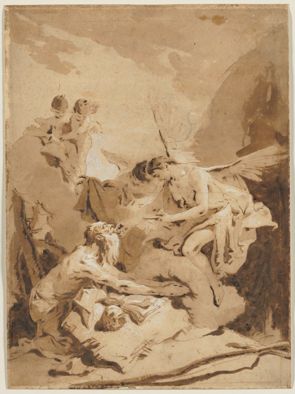 Poslední přijímání svatého Jeronýma od Giovanni Battista Tiepolo
