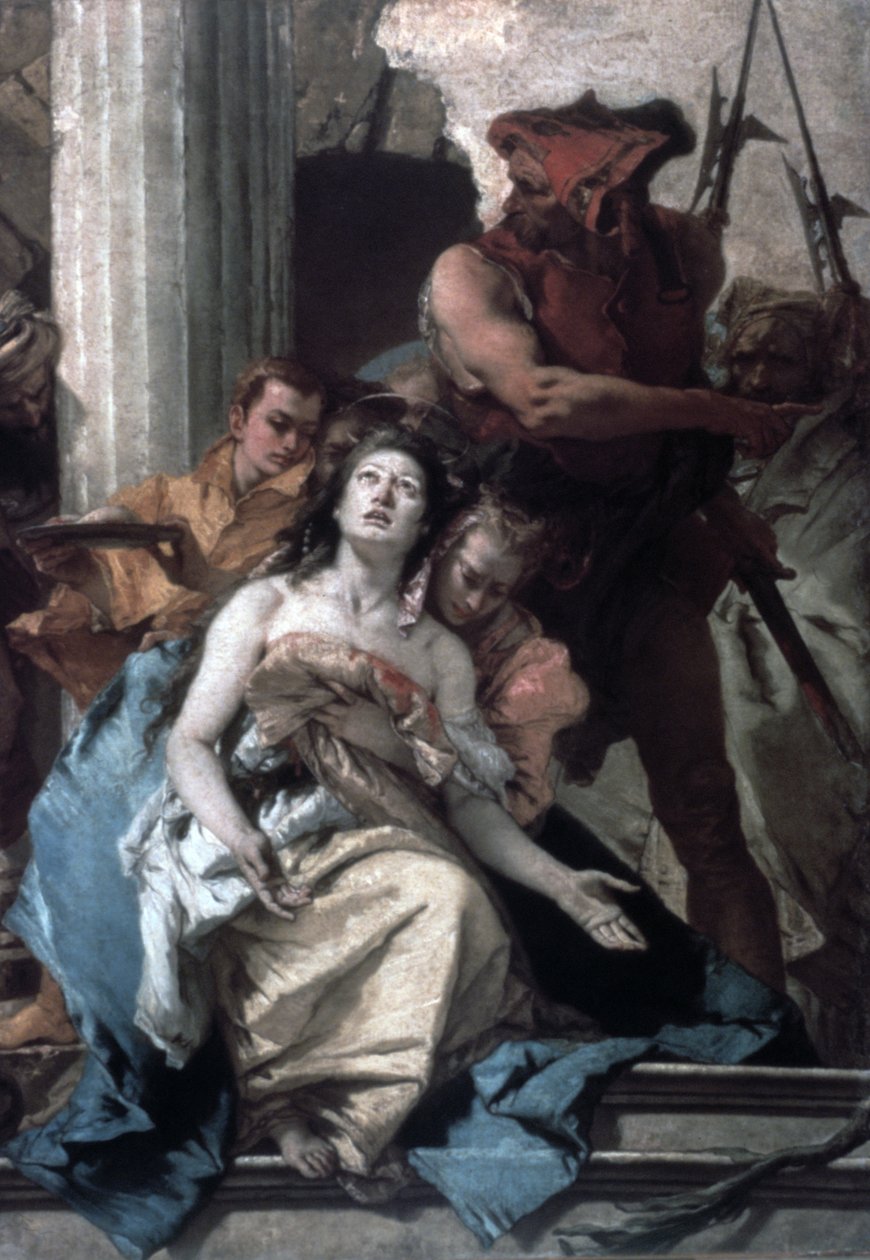 Umučení svaté Agathy, c1756 od Giovanni Battista Tiepolo