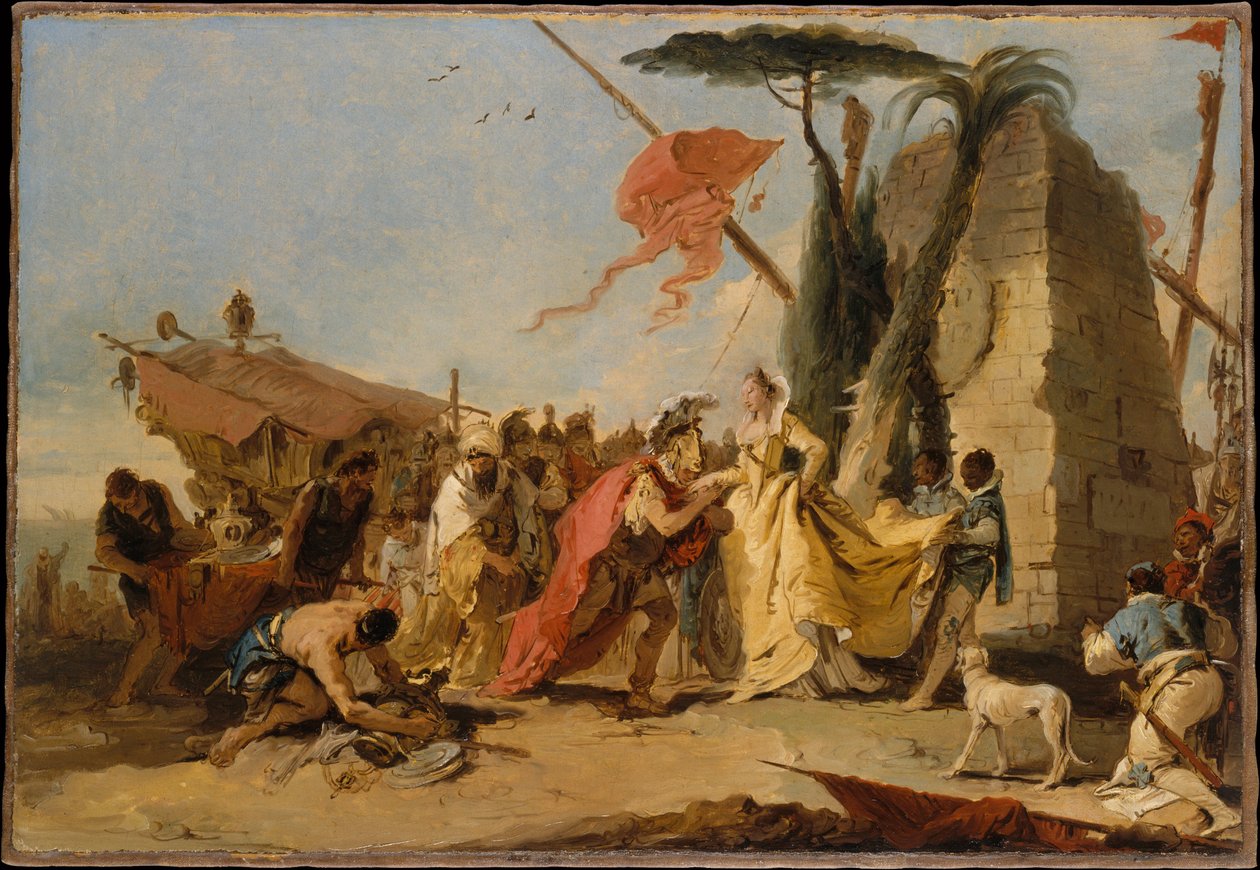Setkání Antonia a Kleopatry od Giovanni Battista Tiepolo