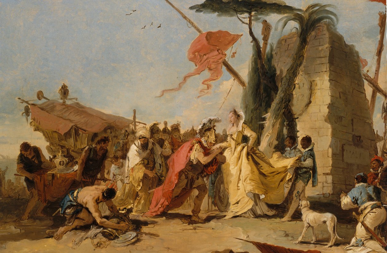 Setkání Antonia a Kleopatry, ca. 1745-47. od Giovanni Battista Tiepolo