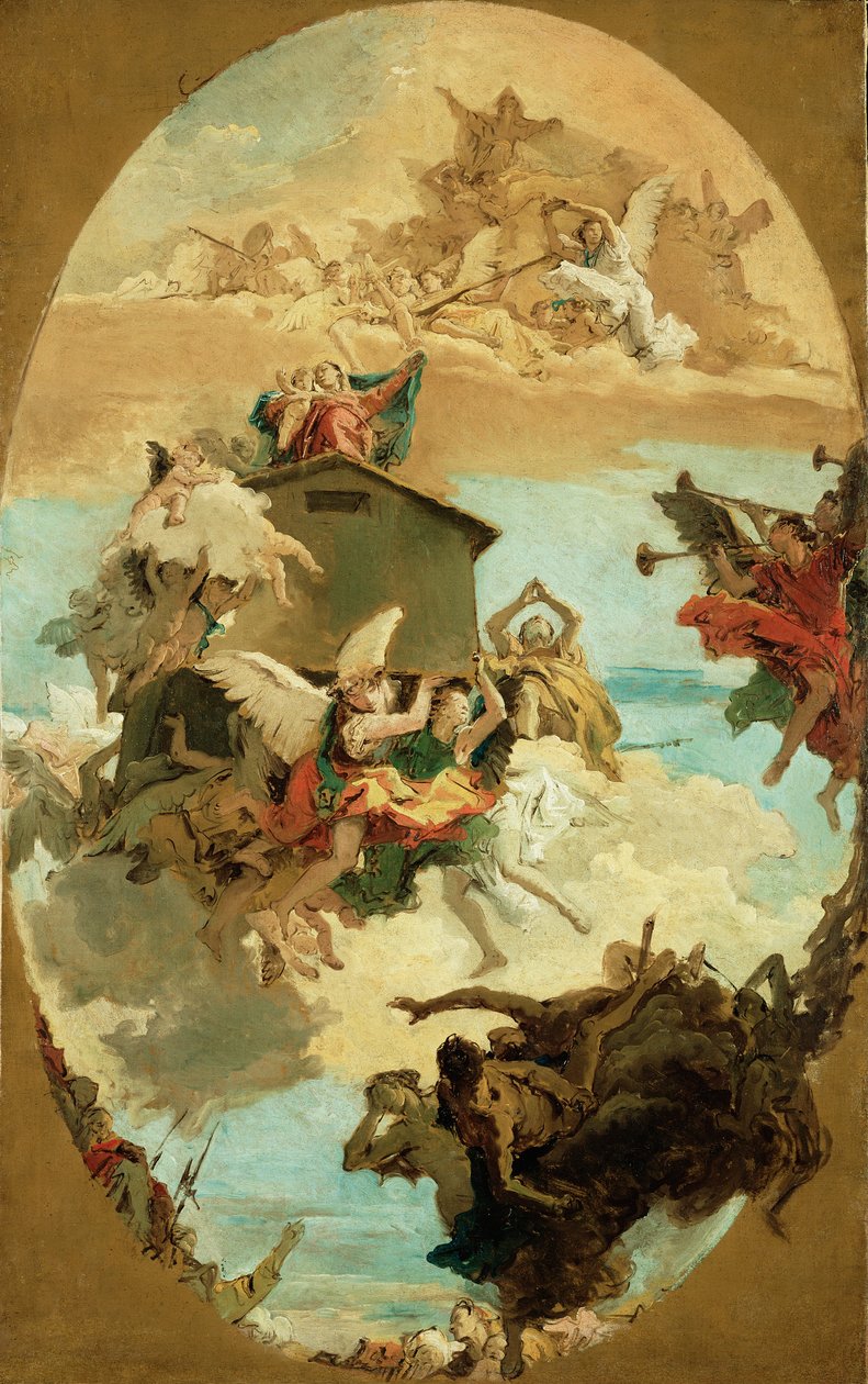 Zázrak svatého Loretského domu od Giovanni Battista Tiepolo