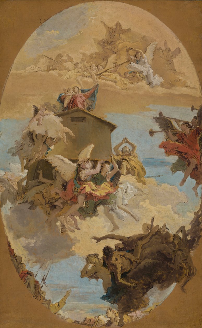 Zázrak Svaté chýše v Loretu, 1743 od Giovanni Battista Tiepolo