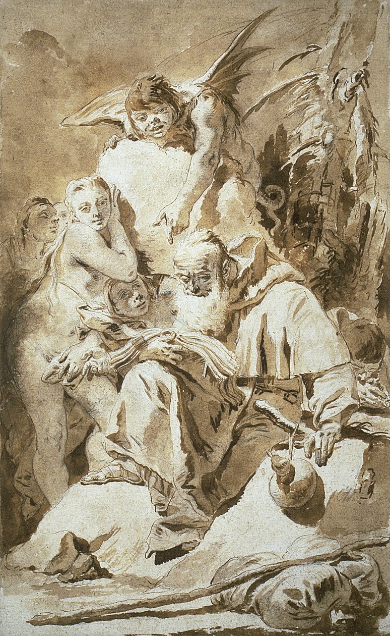 Pokušení svatého Antonína od Giovanni Battista Tiepolo