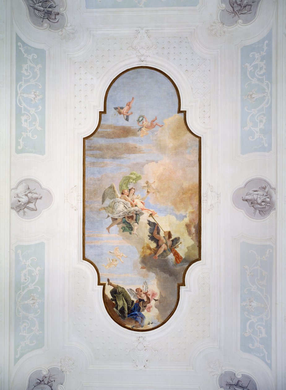 Triumf odvahy a obezřetnosti od Giovanni Battista Tiepolo