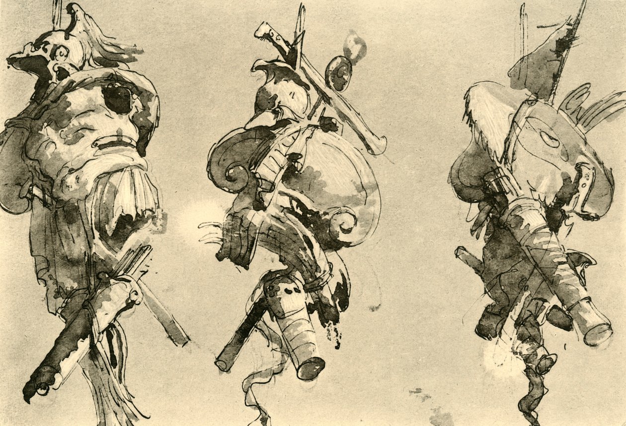 Tři trofeje, polovina 18. století, 1928 od Giovanni Battista Tiepolo