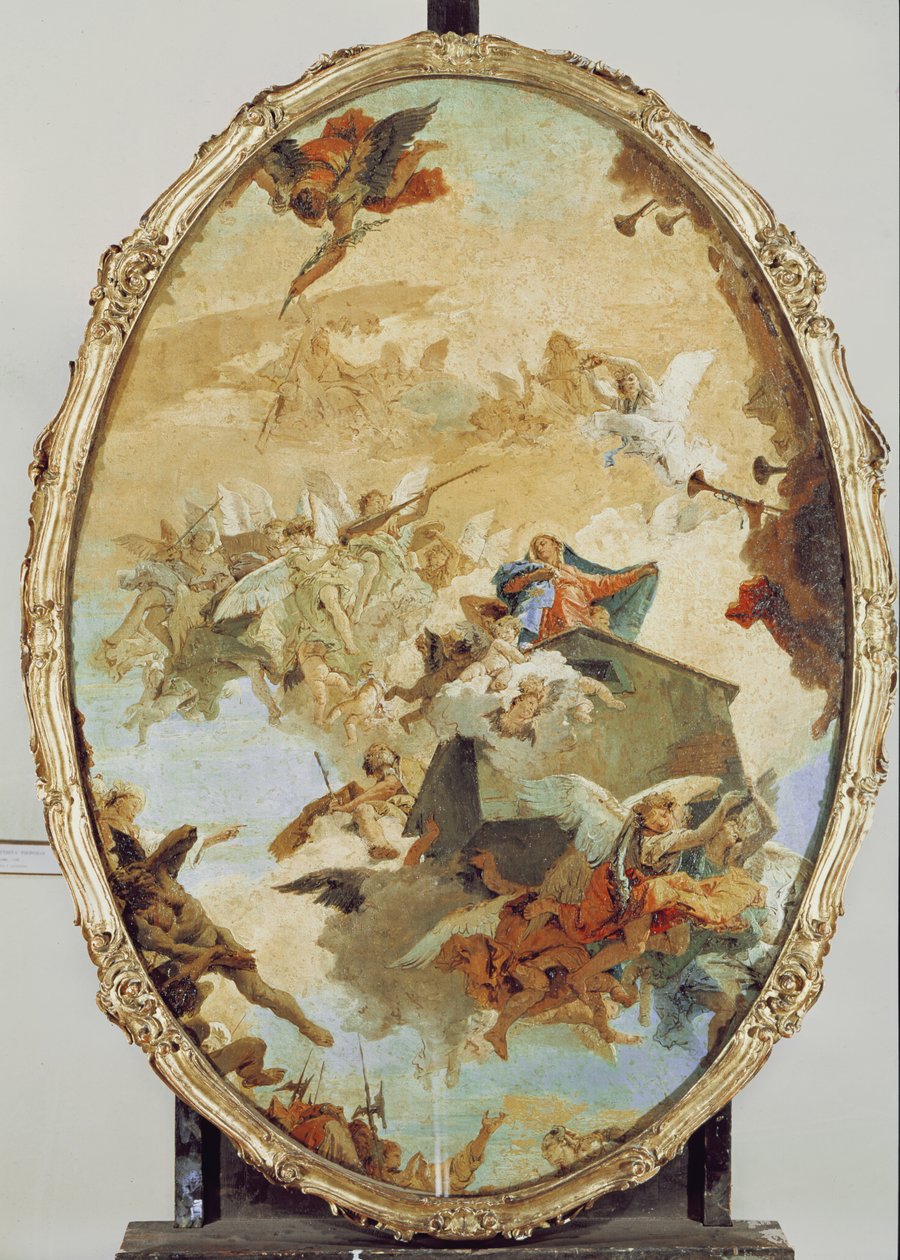 Překlad Svaté chýše z Nazareta do Loreta od Giovanni Battista Tiepolo