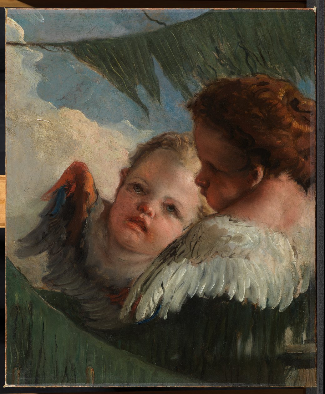 Dvě hlavy andělů od Giovanni Battista Tiepolo