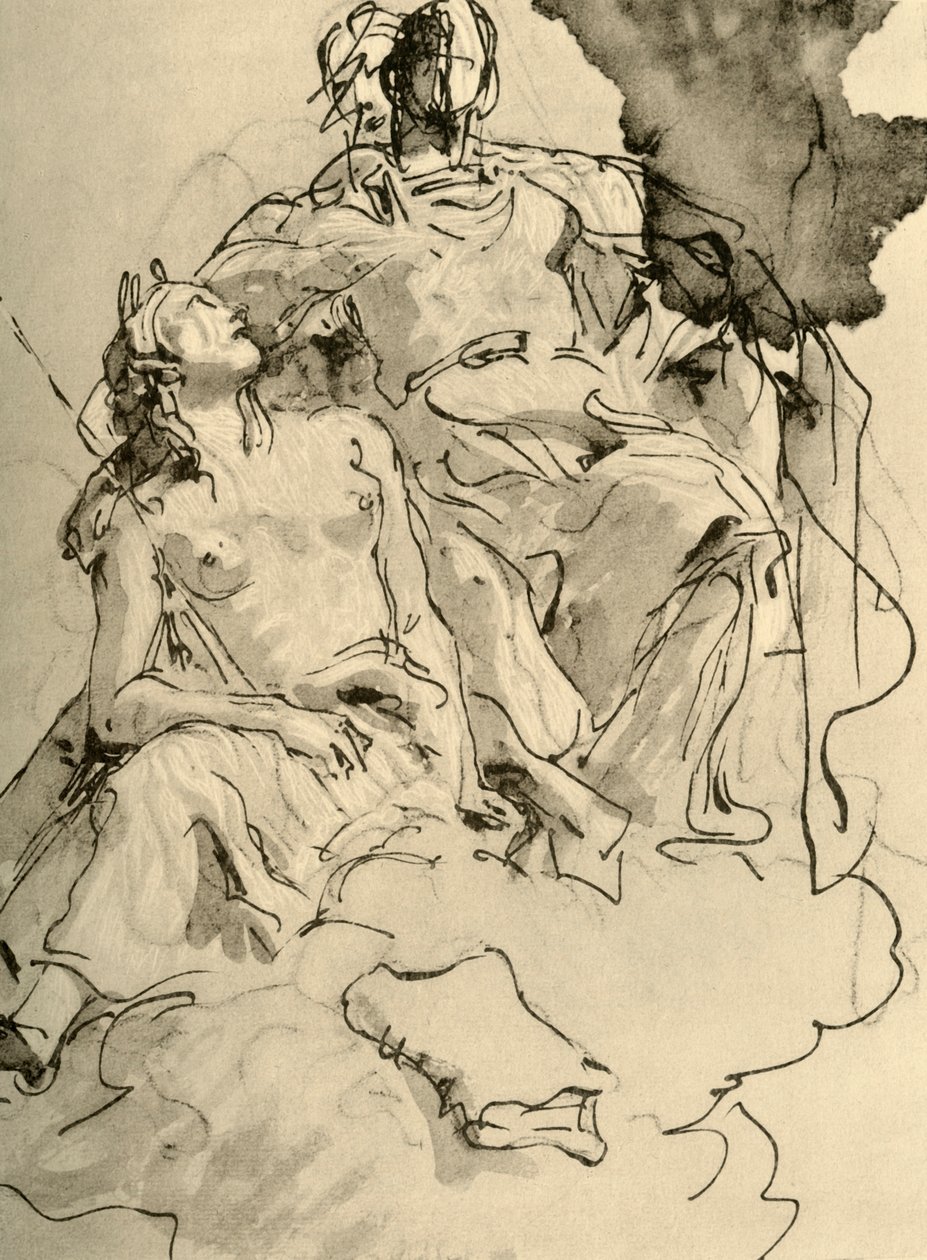 Dvě ženy, polovina 18. století, 1928 od Giovanni Battista Tiepolo