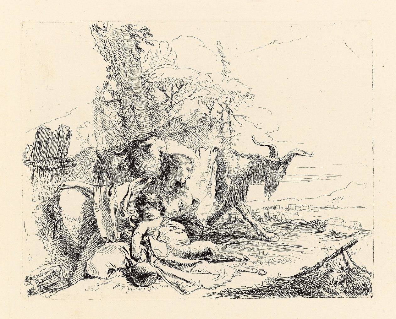 Vari Capricci, před rokem 1750 od Giovanni Battista Tiepolo