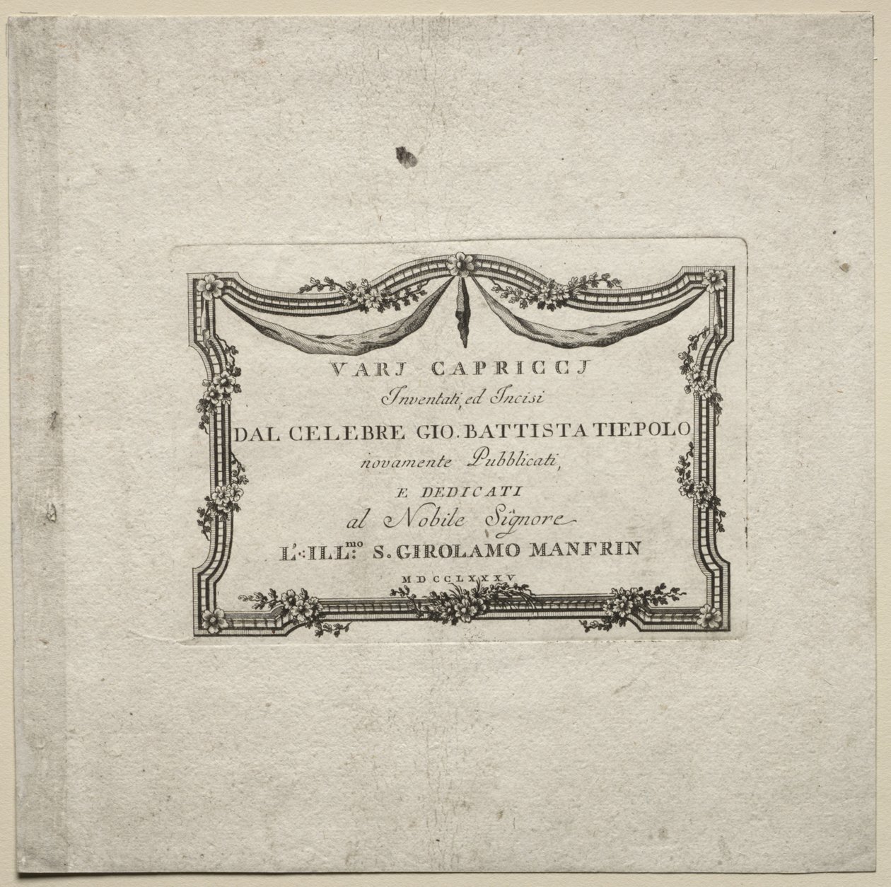 Různé Caprices, 1785. od Giovanni Battista Tiepolo