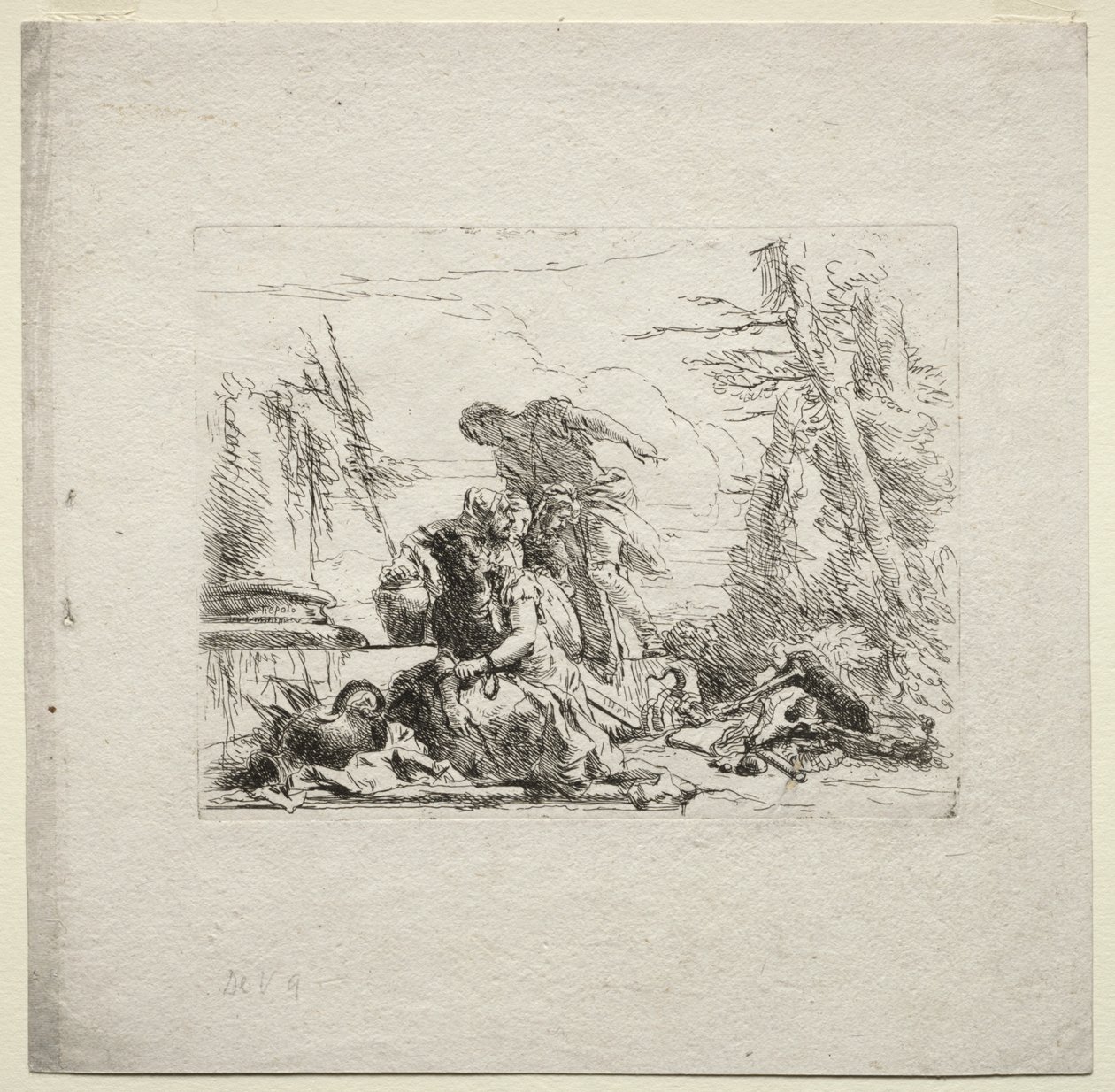 Různé rozmary: Žena v poutech od Giovanni Battista Tiepolo