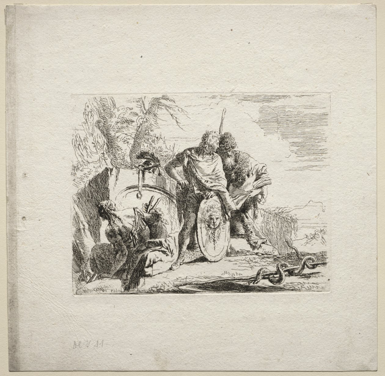 Různé rozmar: Mladý voják a astrolog od Giovanni Battista Tiepolo