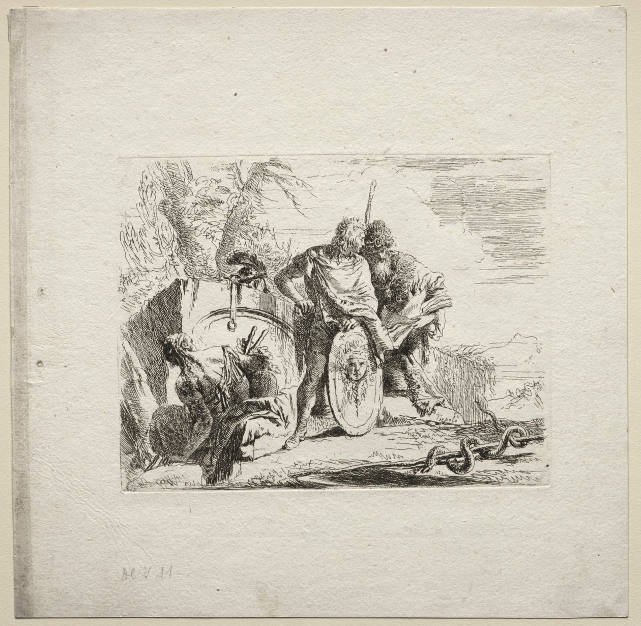 Různé rozmary: Mladý voják a astrolog, 1785. od Giovanni Battista Tiepolo