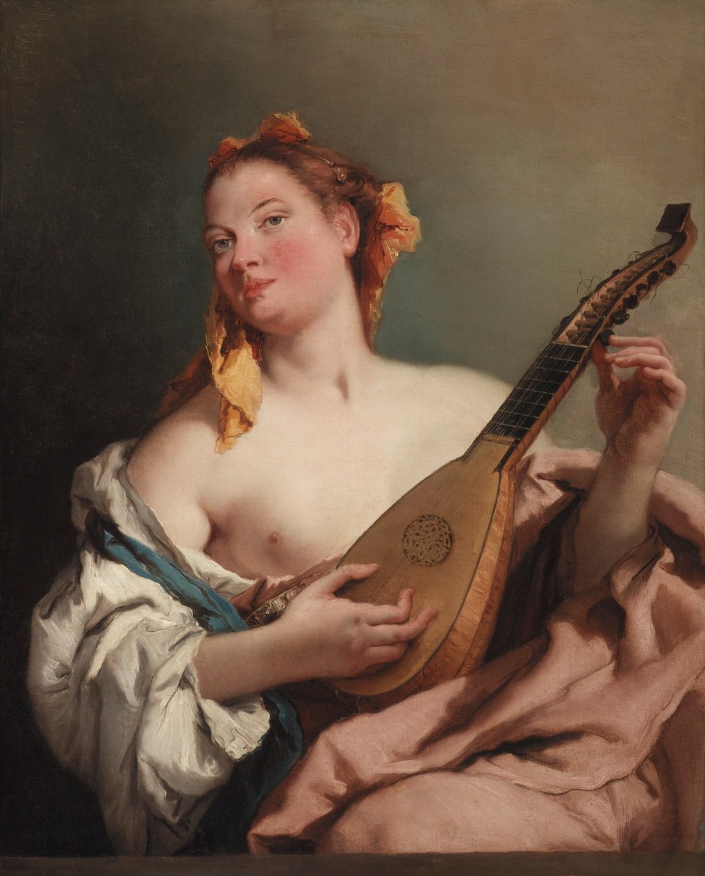 Žena s mandolínou od Giovanni Battista Tiepolo
