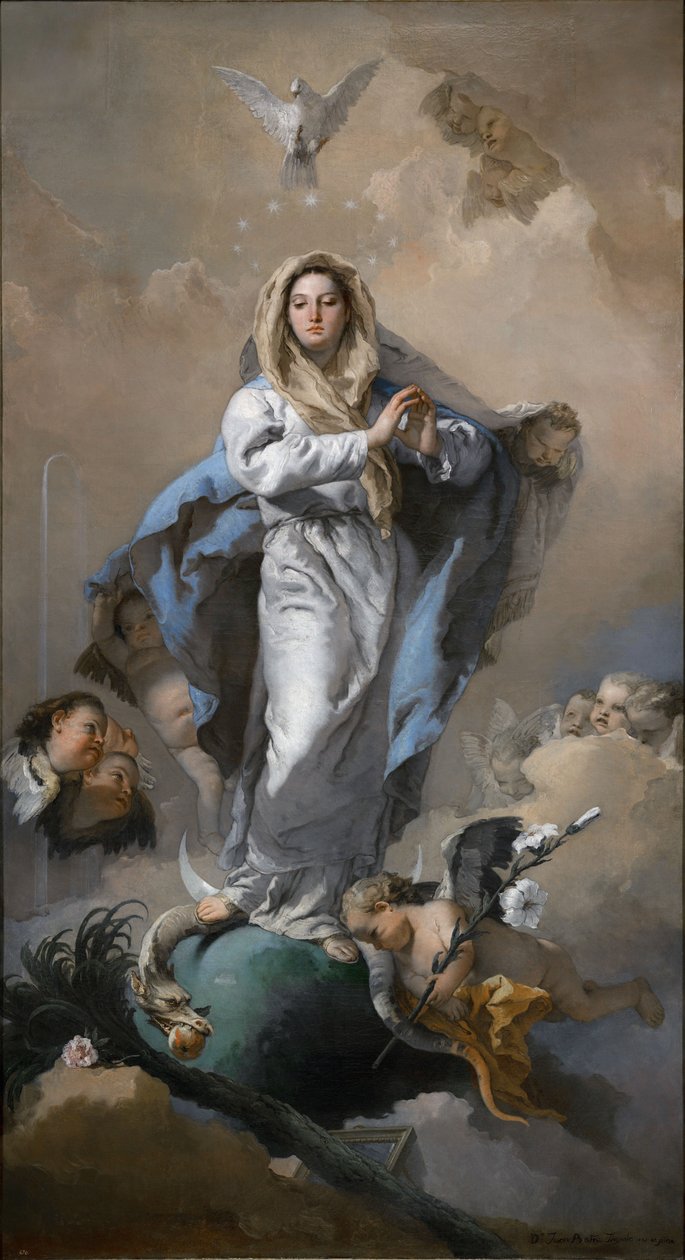 Neposkvrněné početí od Giovanni Battista Tiepolo