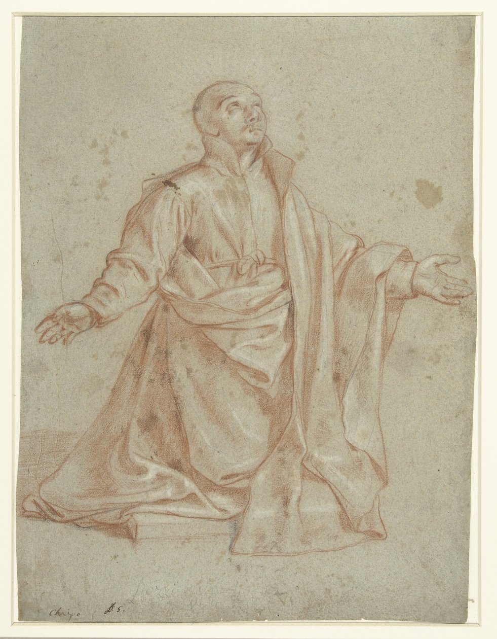 Svatý Ignác z Loyoly v adoraci od Giovanni Battista del Cairo