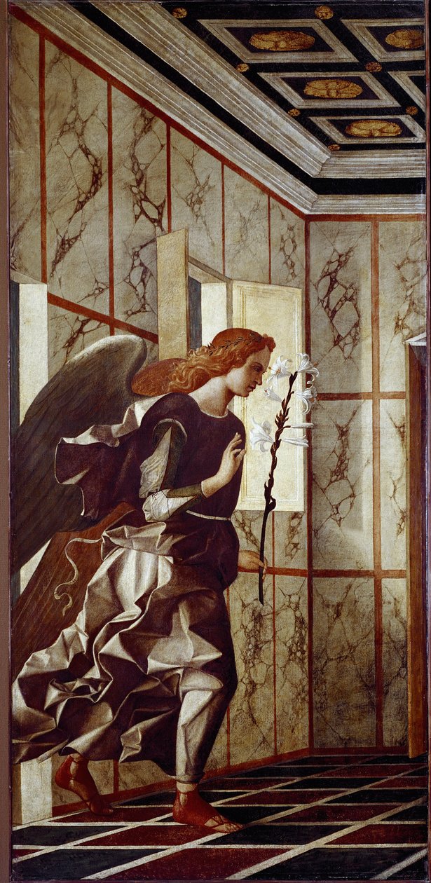 Anděl zvěstování (tempera na panelu od Giovanni Bellini