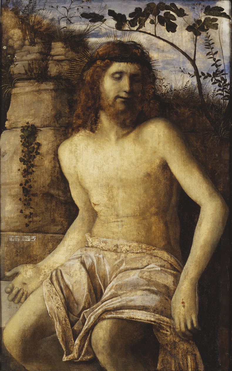 Kristus korunovaný trním, kolem roku 1500 od Giovanni Bellini