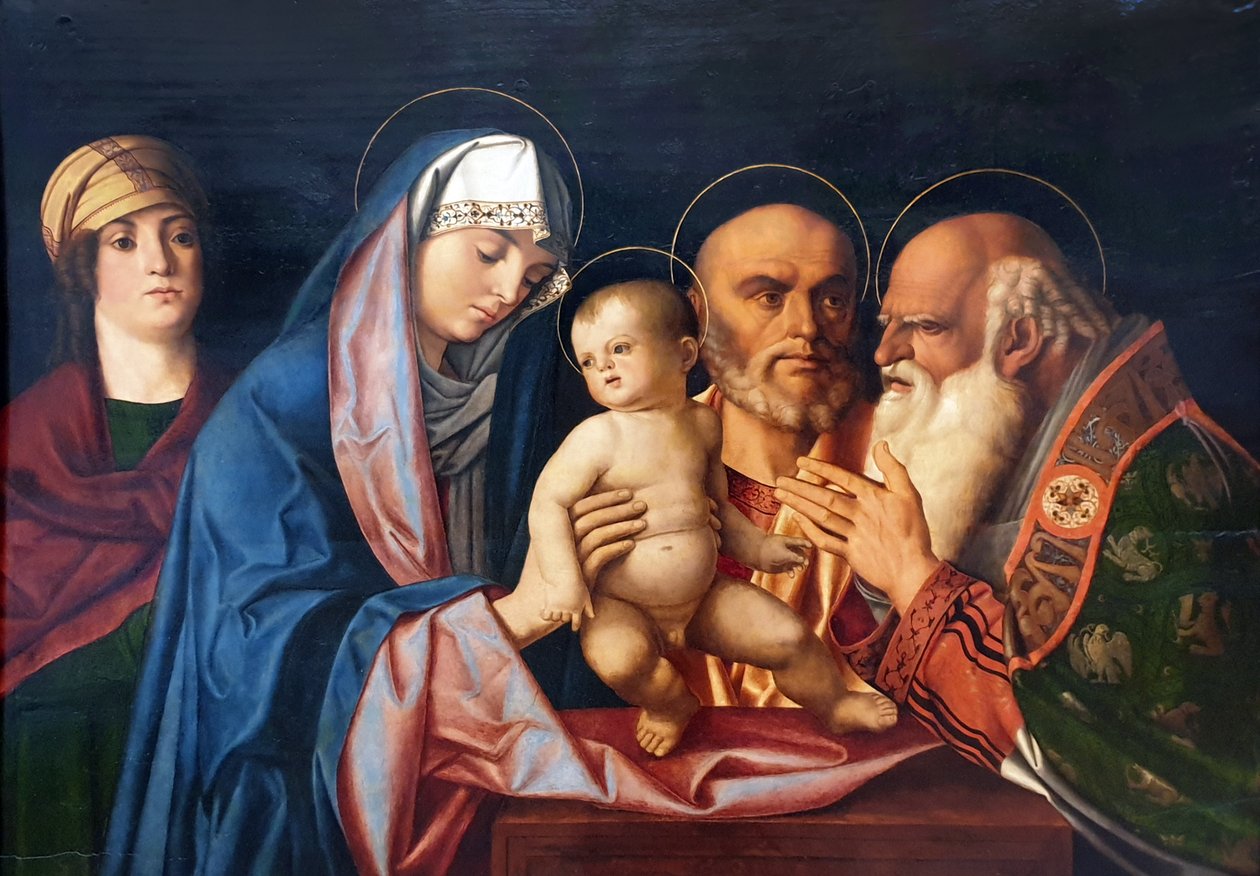 Německy: Darbringung Christi im Tempel Představení Krista v chrámu od Giovanni Bellini
