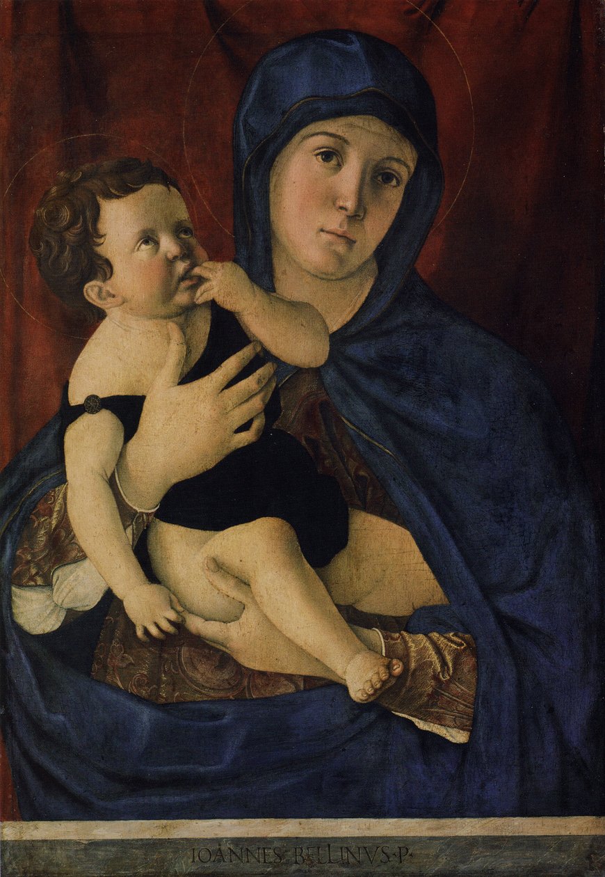 Německy: Maria mit dem Kind Madonna and Child od Giovanni Bellini