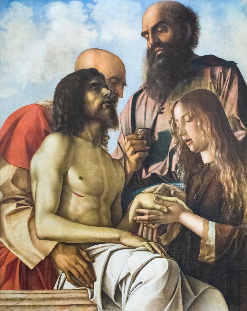 Nářek nad mrtvým Kristem, kolem 1473-1476 (olej na desce) od Giovanni Bellini