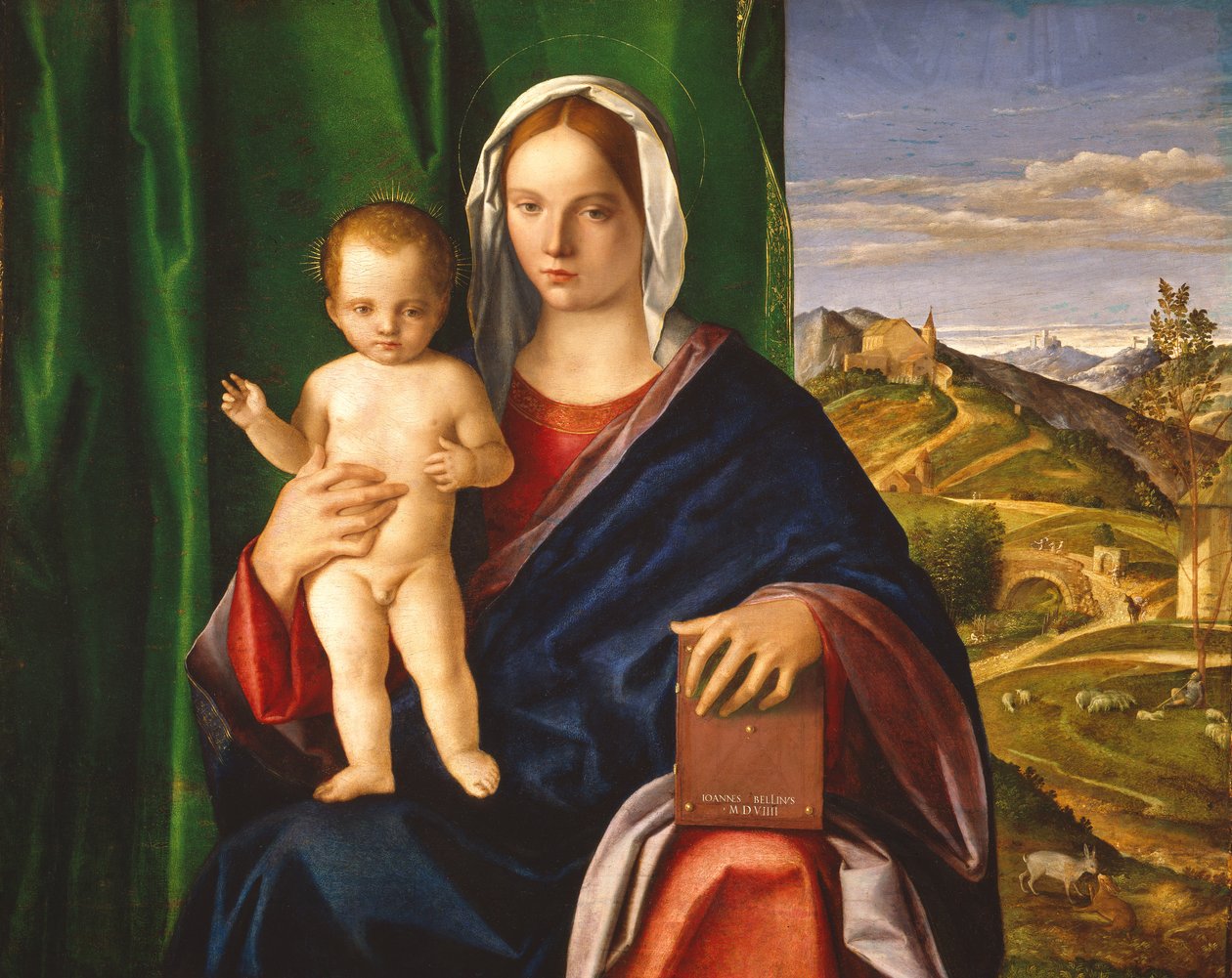 Madonna a dítě, 1509 (Olej na desce) od Giovanni Bellini