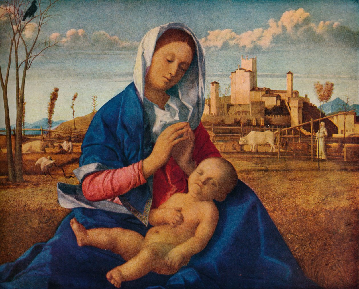 Madonna z louky, c1500 od Giovanni Bellini