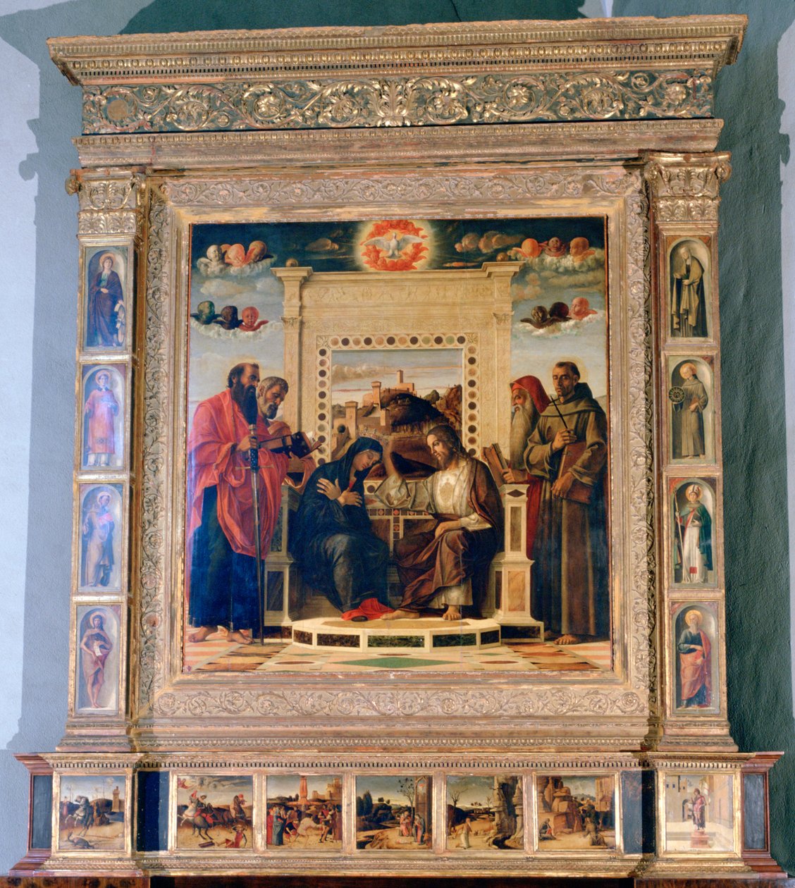Oltářní obraz Pala di Pesaro, c1474 od Giovanni Bellini