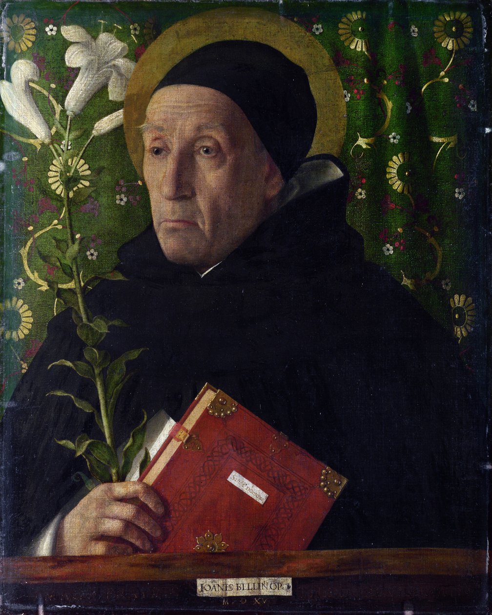 Portrét Fra Teodora z Urbina jako svatého Dominika od Giovanni Bellini