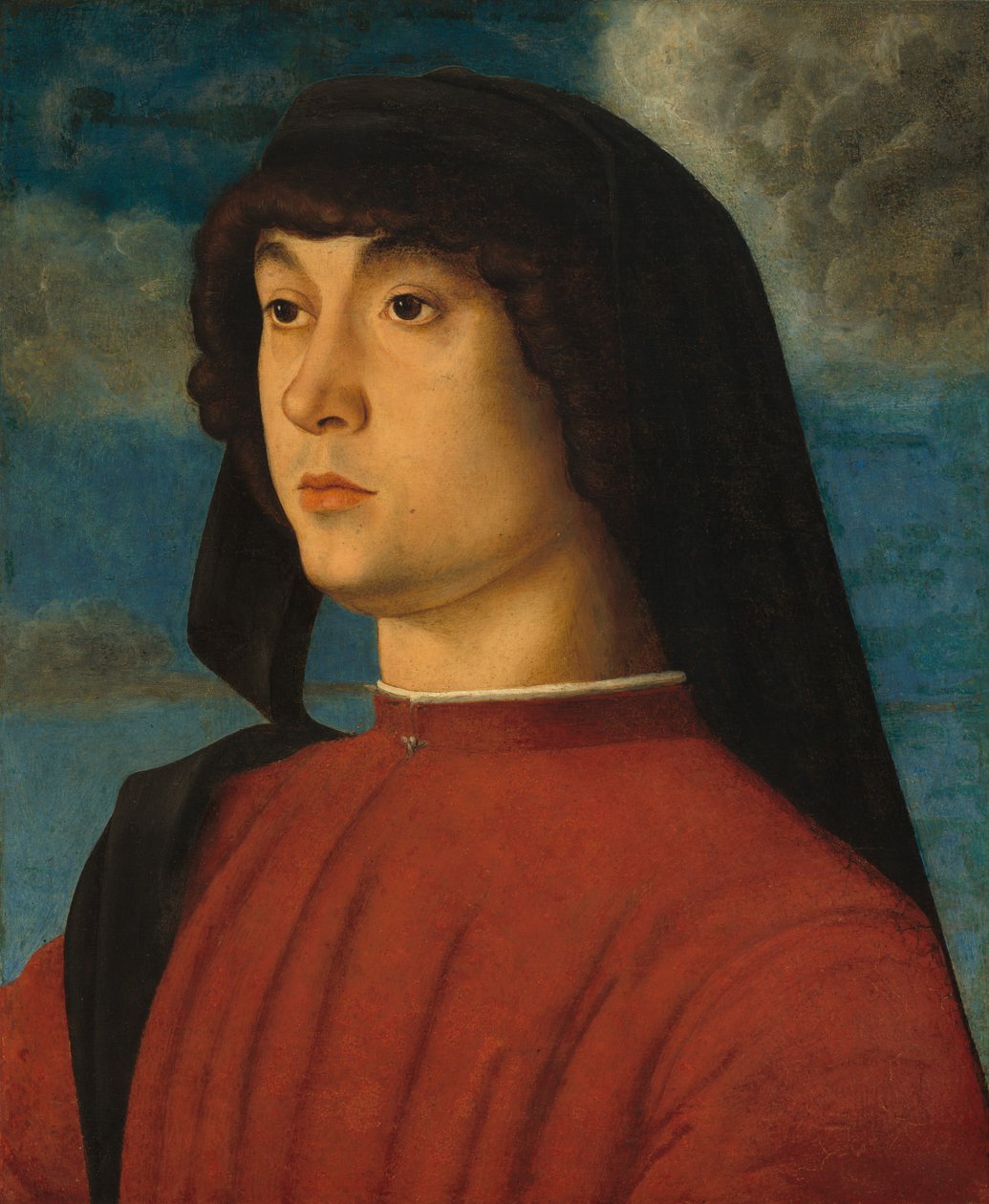 Portrét mladého muže v červeném od Giovanni Bellini