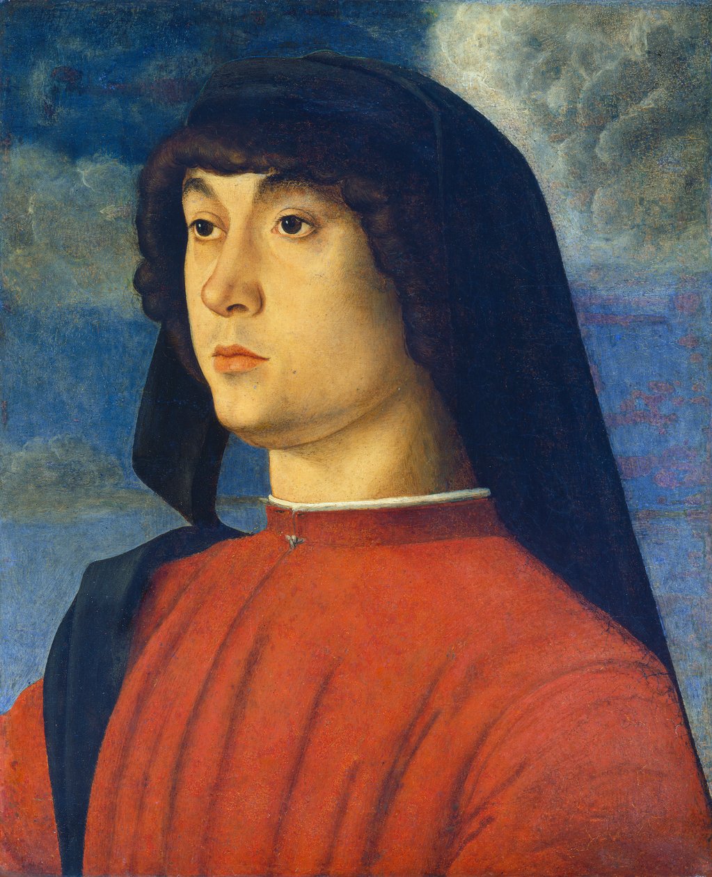 Portrét mladého muže v červeném od Giovanni Bellini