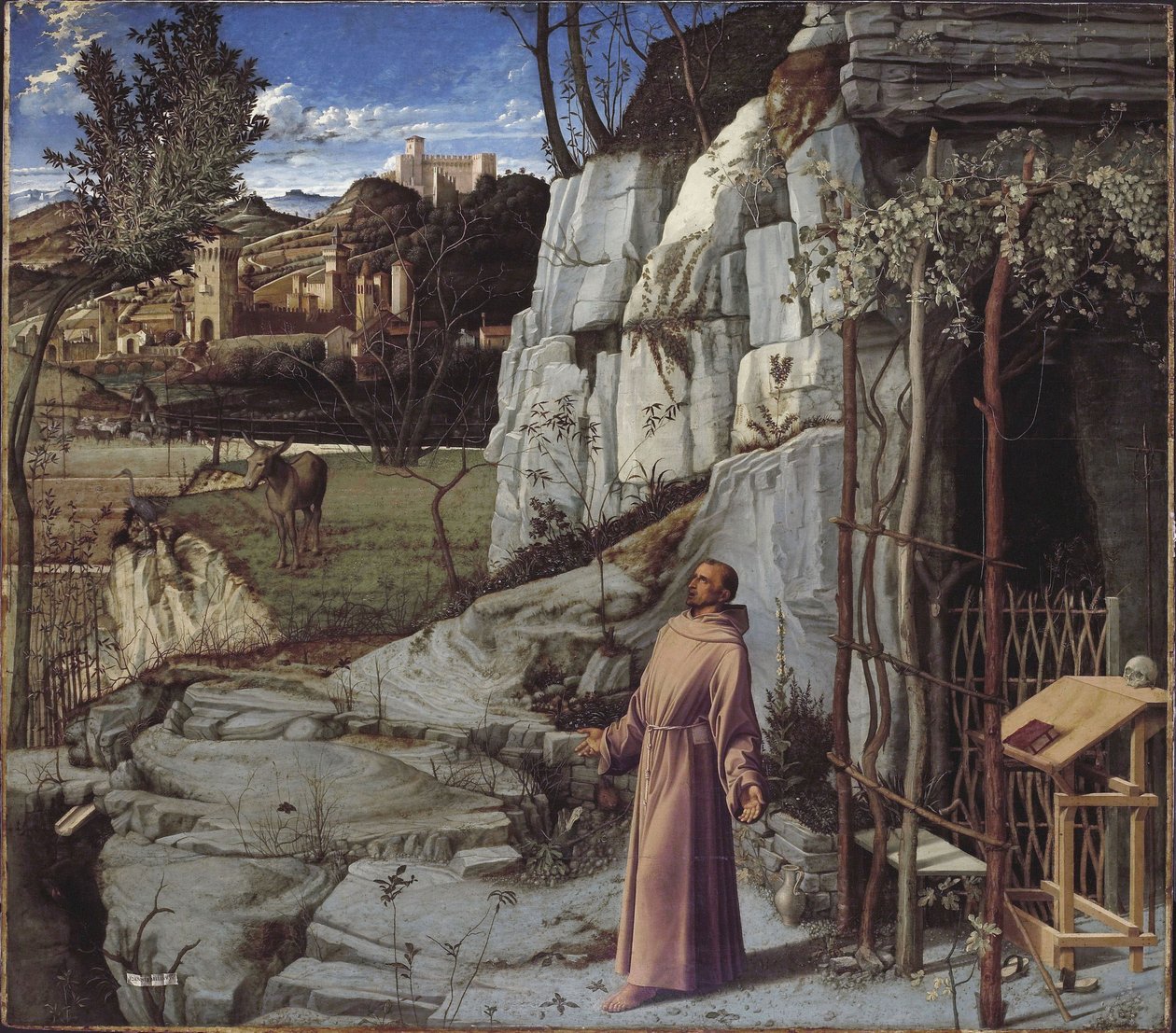 Svatý František na poušti od Giovanni Bellini