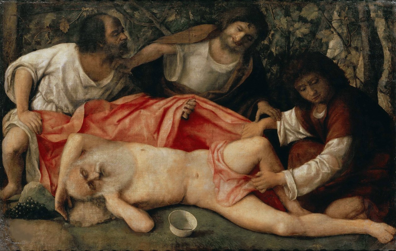 The Drunkenness Of Noah, asi 1515. od Giovanni Bellini