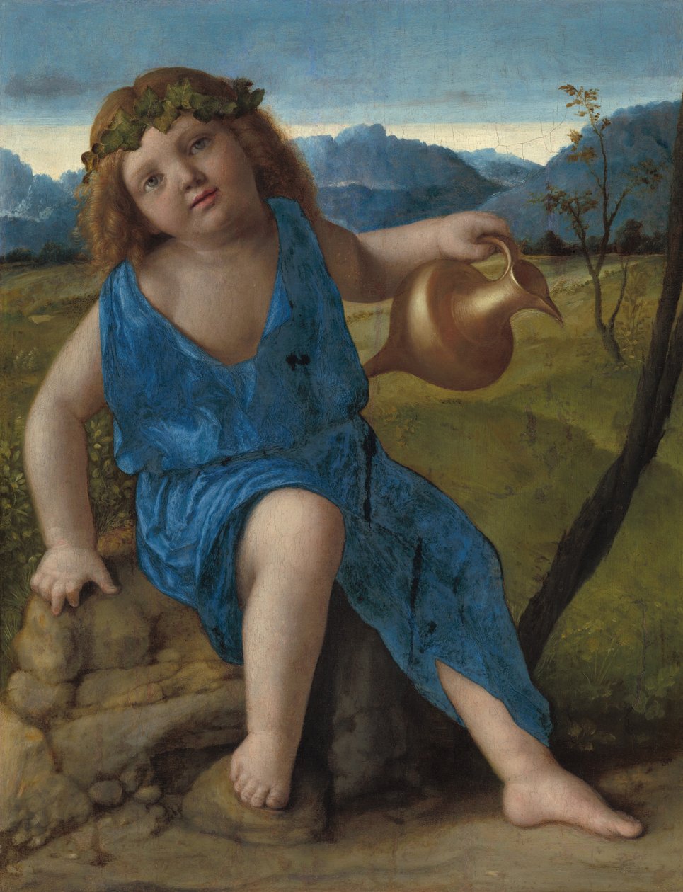 Dítě Bacchus, pravděpodobně 15051510. od Giovanni Bellini