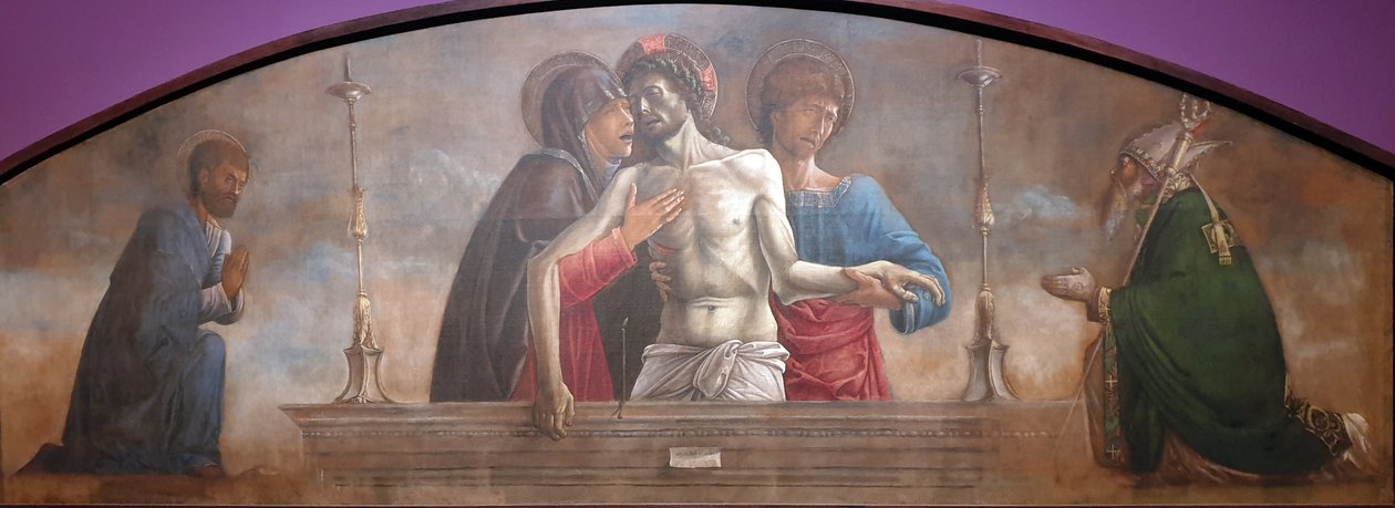 Pláč se svatým Markem a Mikulášem z Bari od Giovanni Bellini
